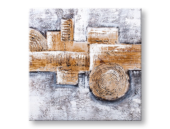 E-shop Maľovaný obraz na stenu ABSTRAKT 50x50 cm