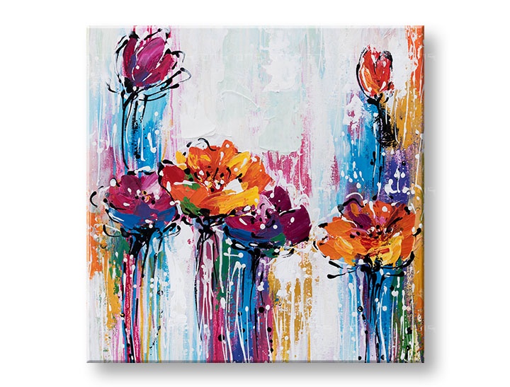 Levně Malovaný nástěnný obraz ABSTRAKT 1 díl CFAAB015 - 60x60 cm
