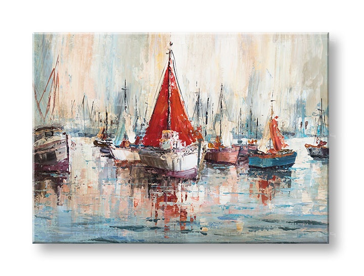 E-shop Maľovaný obraz na stenu LODE 70x50 cm