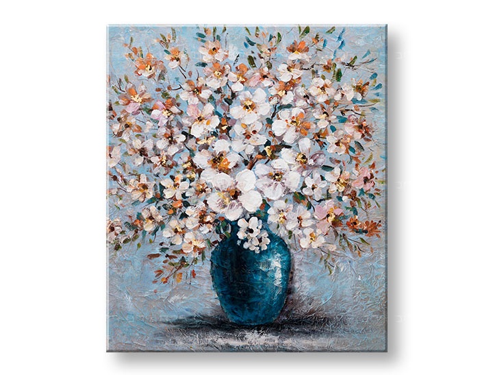 E-shop Maľovaný obraz na stenu KVETY 60x70 cm