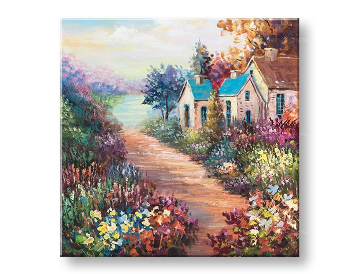 Levně Malovaný nástěnný obraz KRAJINA 1 díl CFALN003 - 70x70 cm