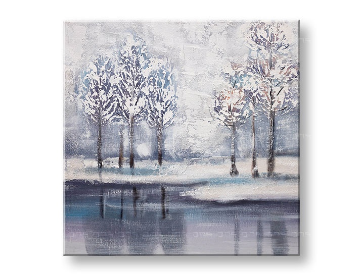 Levně Malovaný nástěnný obraz STROMY 1 díl 60x60 cm CFAZH4727AE1