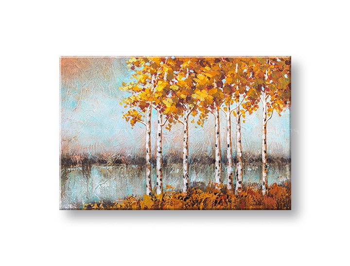 Levně Malovaný nástěnný obraz STROMY 1 díl CFAZH5066E1 - 90x60 cm