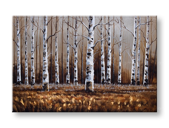 Levně Malovaný nástěnný obraz STROMY 1 díl 90x60 cm CFAZH5182E1
