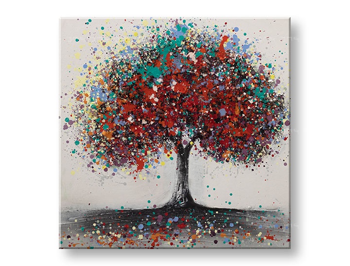Levně Malovaný nástěnný obraz STROM 1 díl CFAZH5304E1 - 60x60 cm