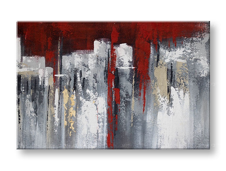 Levně Malovaná nástěnná malba ABSTRAKT 1 díl 90x60 cm CFAZH5448E1