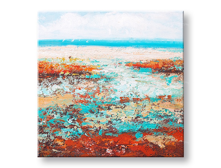 E-shop Maľovaný obraz na stenu PRÍMORIE 60x60 cm