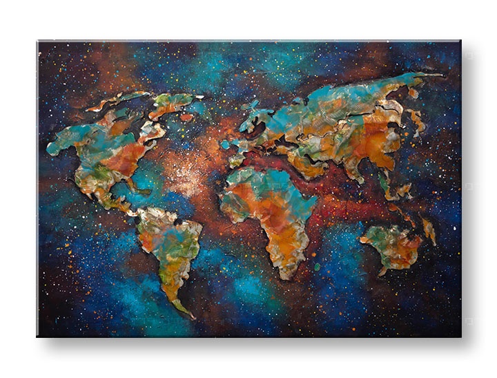 E-shop Maľovaný obraz na stenu ZEM 100x70 cm