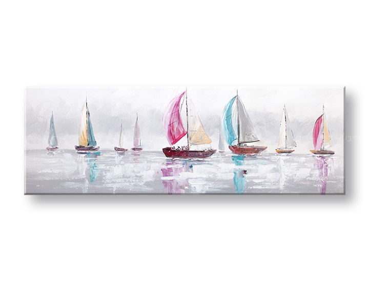 E-shop Maľovaný obraz na stenu LODE 120x40 cm