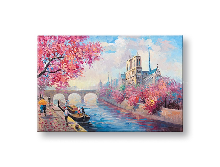 E-shop Maľovaný obraz na stenu BENÁTKY 90x60 cm