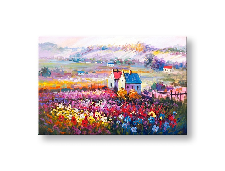 E-shop Maľovaný obraz na stenu KRAJINA 90x60 cm