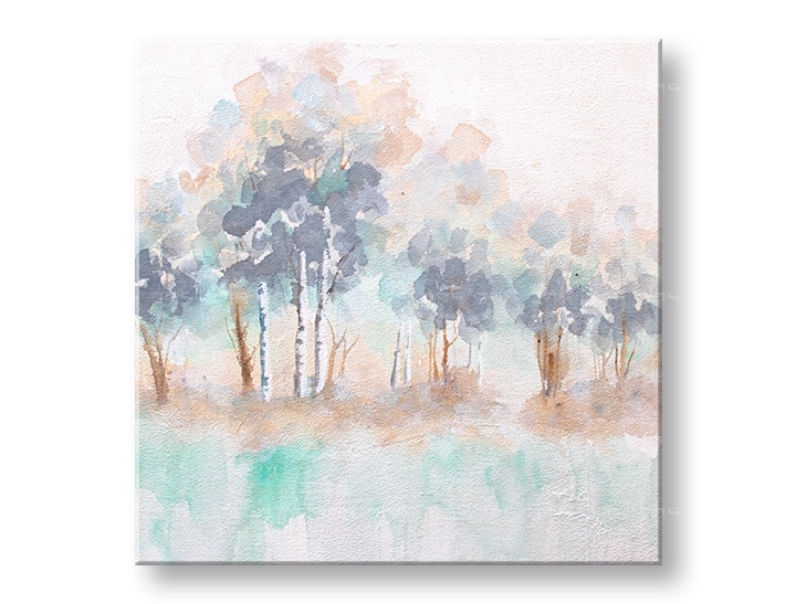 Levně Malovaný nástěnný obraz STROMY 1 díl CFAZH6502E1 - 60x60 cm