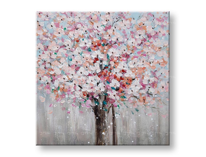 E-shop Maľovaný obraz na stenu STROM 60x60 cm