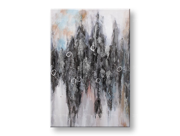 Levně Malovaná nástěnná malba ABSTRAKT 1 díl 60x90 cm CWF11137HE1