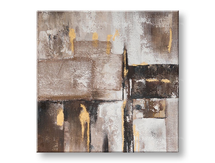 Levně Malovaný nástěnný obraz ABSTRAKT 1 díl CWF11292SDE1 - 70x70 cm