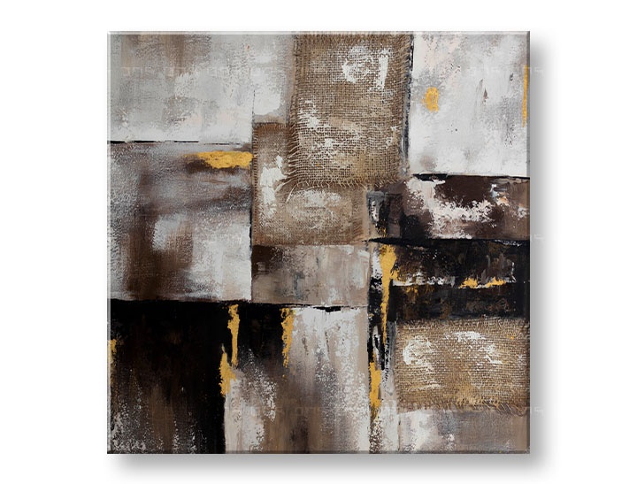 Levně Malovaný nástěnný obraz ABSTRAKT 1 díl 70x70 cm CWF11293SDE1