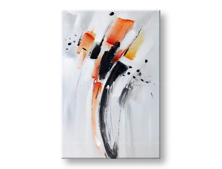 Levně Malovaná nástěnná malba ABSTRAKT 1 díl 60x90 cm CWF11419WE1