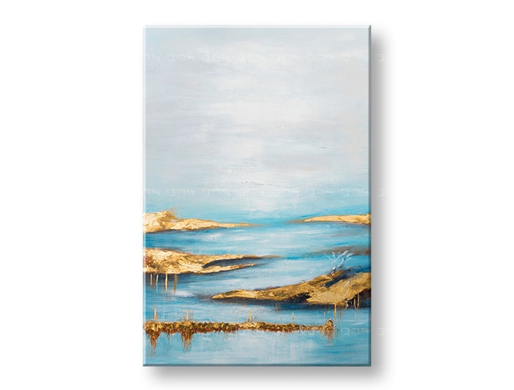 Levně Malovaný nástěnný obraz ABSTRAKT 1 díl CWF11462WE1 - 80x120 cm