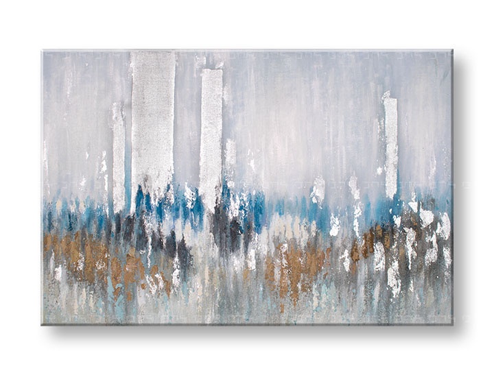 Levně Malovaný nástěnný obraz ABSTRAKT 1 díl 90x60 cm CWF1222W-12E1