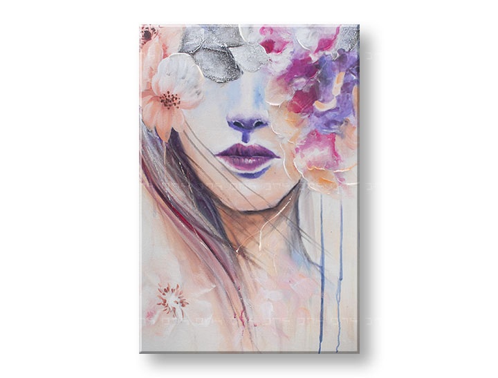 Levně Malovaný nástěnný obraz ŽENA 1 díl 60x90 cm CWF1326SD-1E1