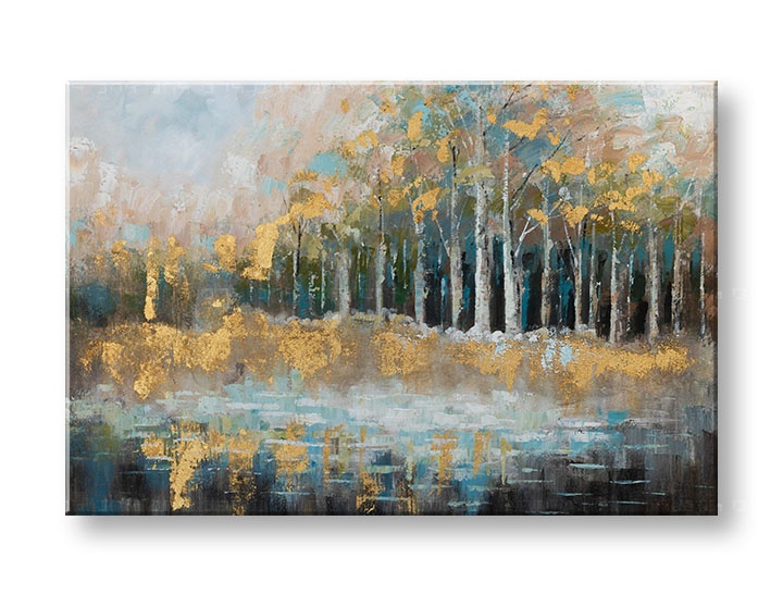 Levně Malovaný nástěnný obraz STROMY 1 díl 90x60 cm CWF1414WE1