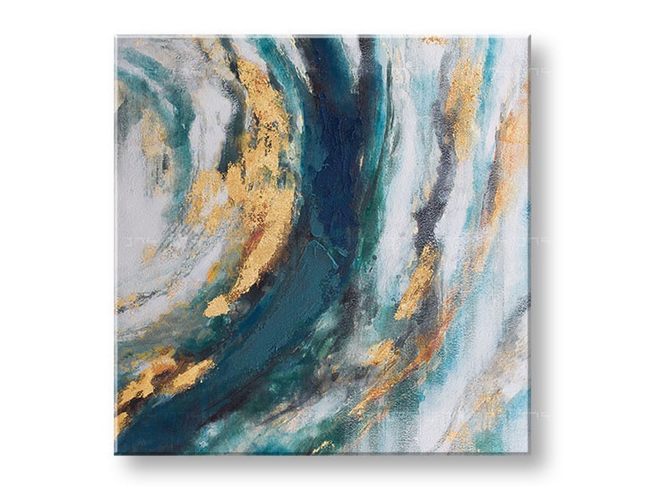 Levně Malovaný nástěnný obraz ABSTRAKT 1 díl 70x70 cm CWF1517HE1