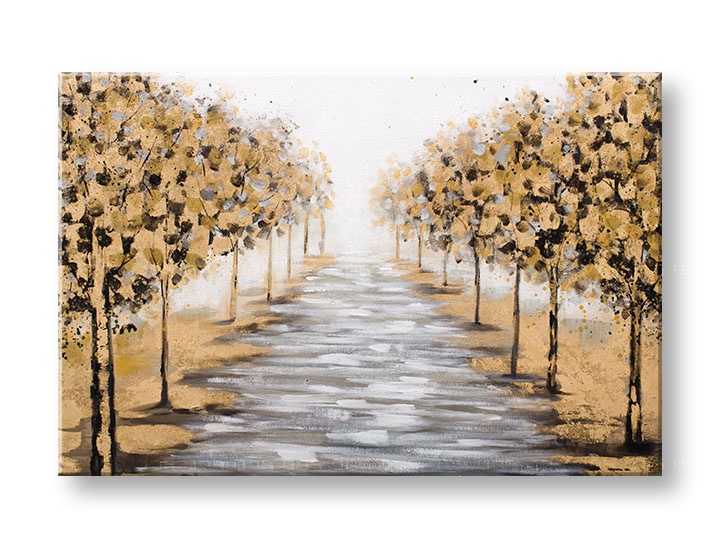 Levně Malovaný nástěnný obraz STROMY 1 díl 90x60 cm CWF1518HE1