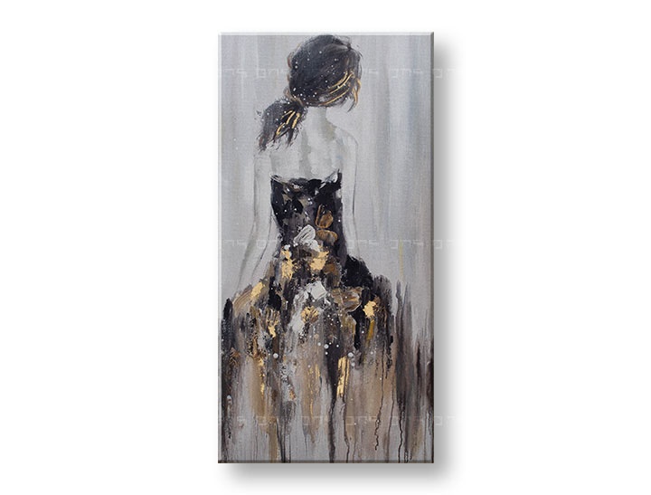 E-shop Maľovaný obraz na stenu ŽENA 50x100 cm