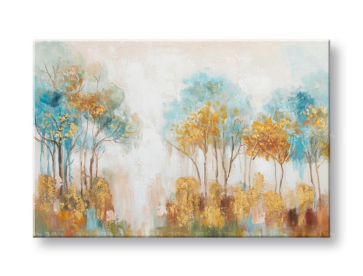 Levně Malovaný nástěnný obraz STROMY 1 díl CWF1537WE1 - 90x60 cm