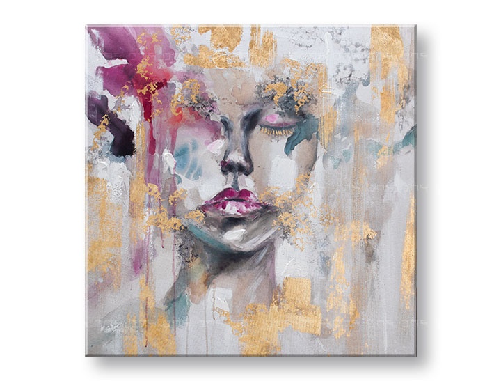 E-shop Maľovaný obraz na stenu ŽENA 80x80 cm