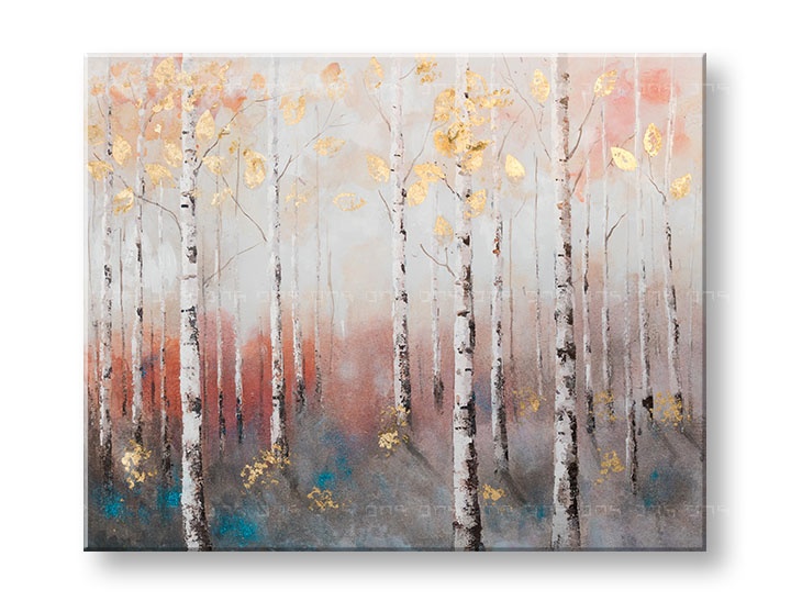 E-shop Maľovaný obraz na stenu STROMY 100x80 cm