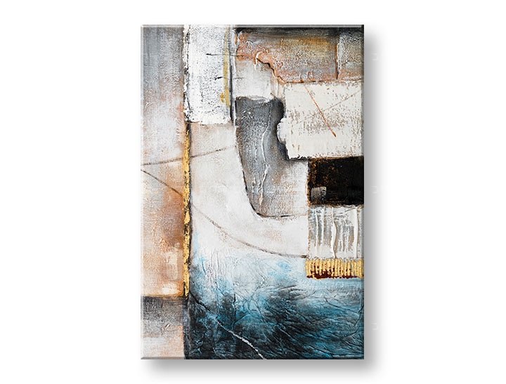 Levně Malovaný nástěnný obraz ABSTRAKT 1 díl CWF1604SDE1 - 80x120 cm