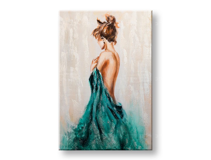 E-shop Maľovaný obraz na stenu ŽENA 60x90 cm