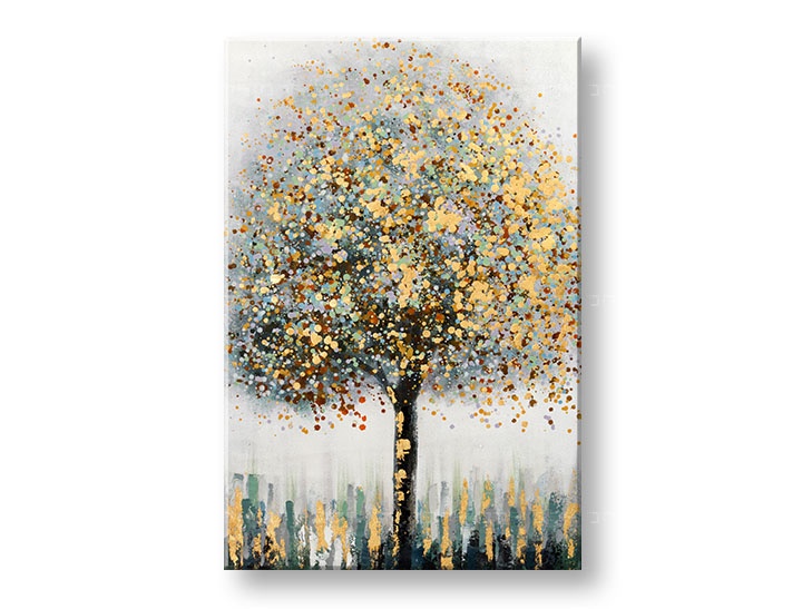 Levně Malovaný nástěnný obraz STROM 1 díl CWF1826SDE1 - 60x90 cm