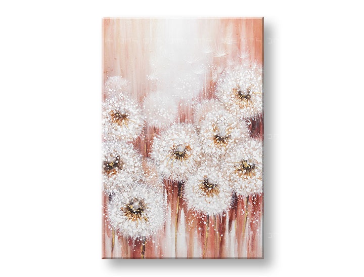 E-shop Maľovaný obraz na stenu KVETY 60x90 cm