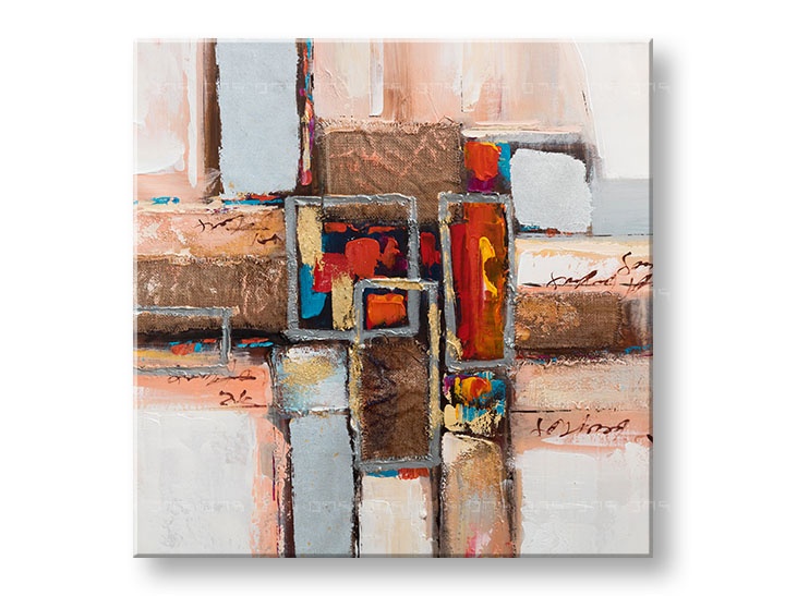 E-shop Maľovaný obraz na stenu ABSTRAKT 70x70 cm