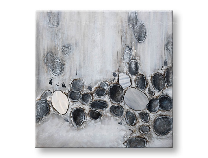 Levně Malovaný nástěnný obraz ABSTRAKT 1 díl CWFAB023 - 100x100 cm