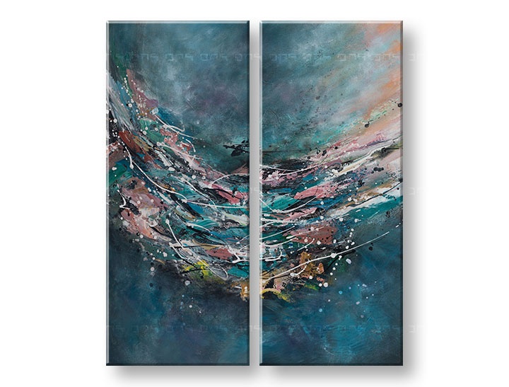 E-shop Maľovaný obraz na stenu ABSTRAKT 100x120 cm