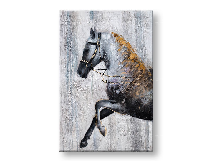 E-shop Maľovaný obraz na stenu KÔŇ 80x120 cm