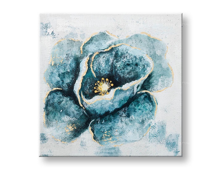 E-shop Maľovaný obraz na stenu KVETY 50x50 cm