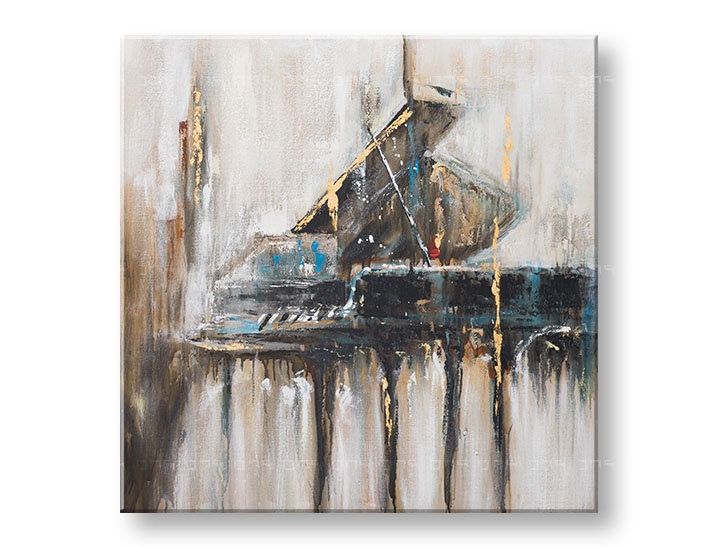 E-shop Maľovaný obraz na stenu ABSTRAKT 100x100 cm