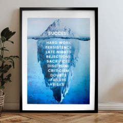 E-shop Plagát na stenu s EXTRA efektom - Iceberg of Success