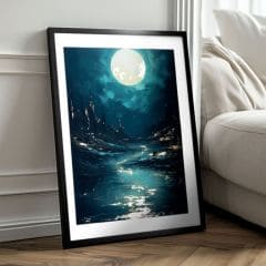 E-shop Plagát na stenu s EXTRA efektom - Moonlit Waves