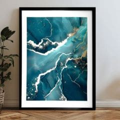 E-shop Plagát na stenu s EXTRA efektom - Marble of Sea
