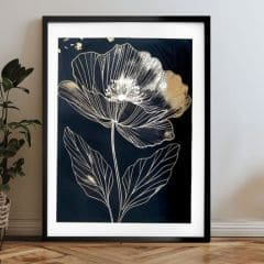 E-shop Plagát na stenu s EXTRA efektom - Midnight Bloom