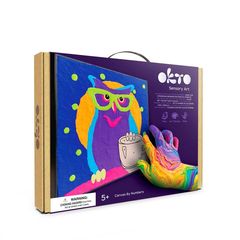 E-shop OKTO maľovanie samotvrdnúcou hmotou 30 x 30 cm Sova