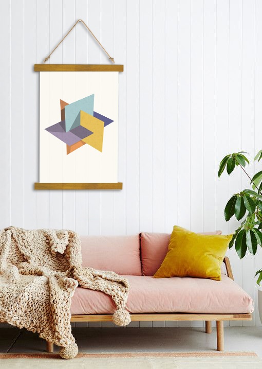 E-shop Závesné plátno na stenu Sketch of Impossible Contrast / Dan Johannson - 40x60 cm – hnedý rám