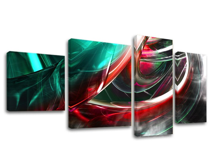 Levně Obraz na plátně 4 části ABSTRAKT AB029E40