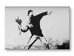 E-shop Obraz na plátne Street ART – Banksy Zľava 60 % 60x90 cm