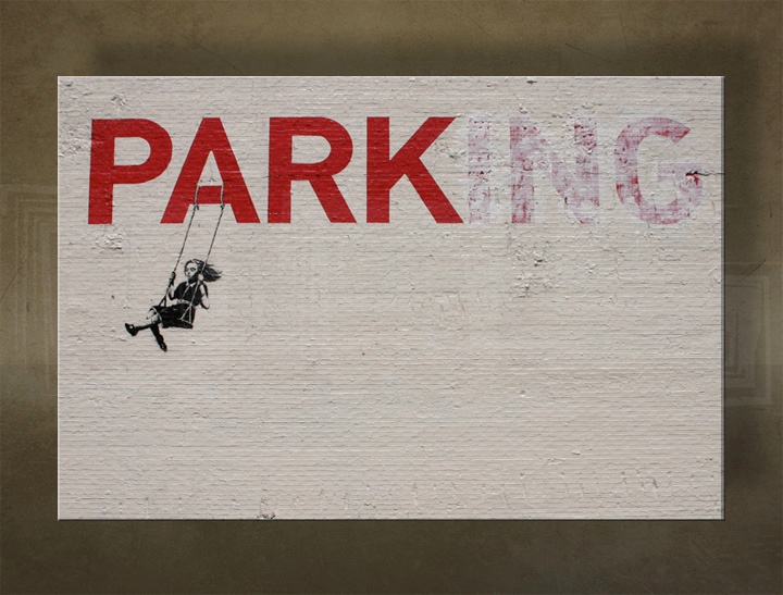 Levně Obraz na plátně 1 kus Street ART - Banksy